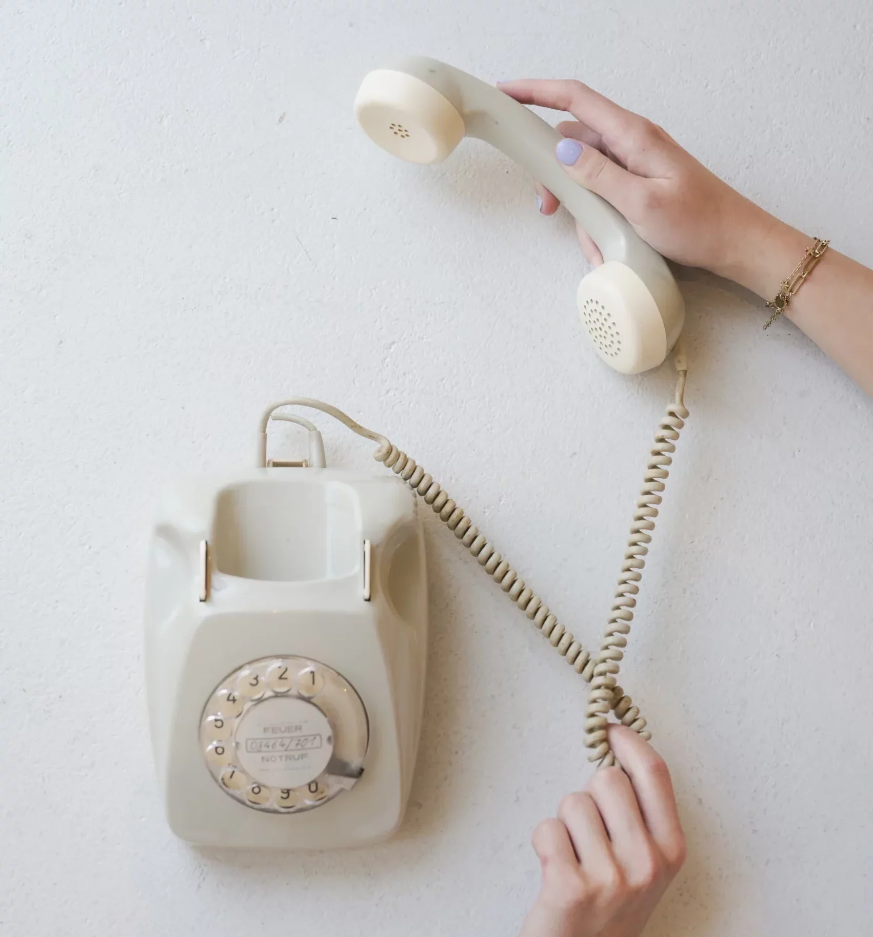 Oude draai telefoon